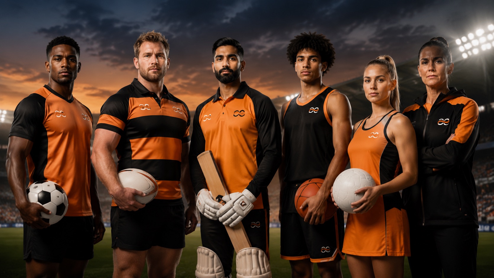 Custom team kit manufactured by Addahar Enterprises