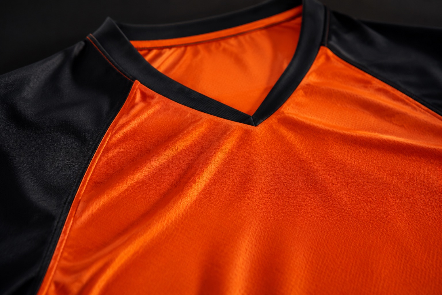 Close detail of a volleyball jersey number sublimated on the chest