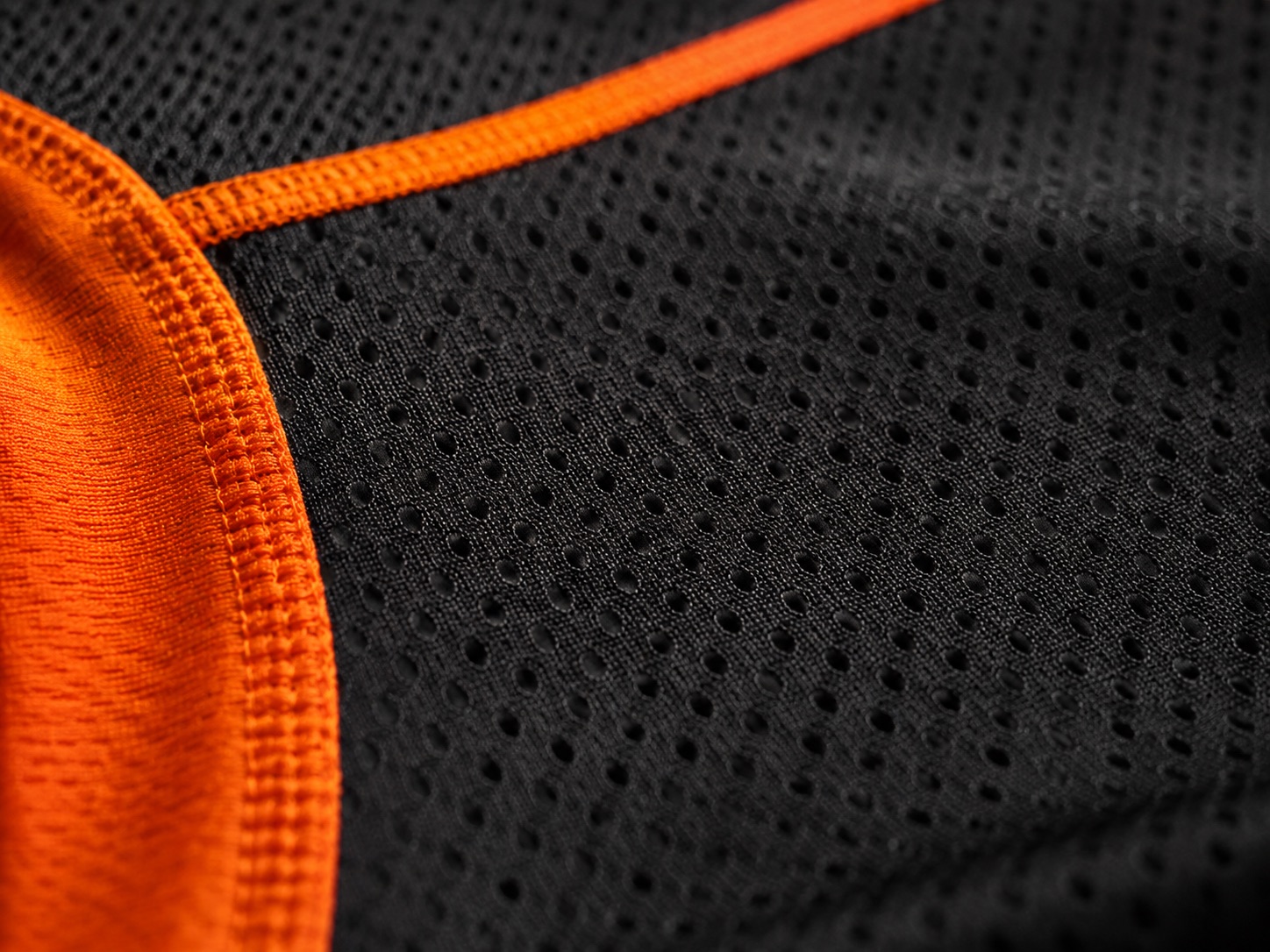 Macro close-up of engineered mesh ventilation panel