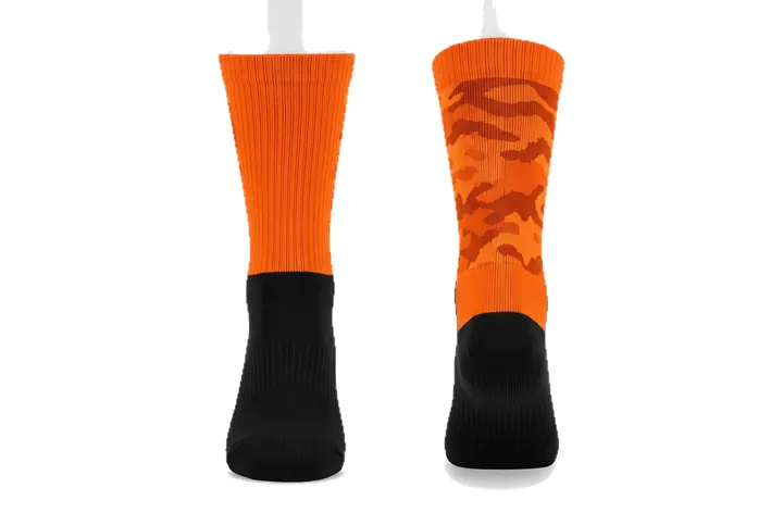 Camo knit Colour-blocked leg